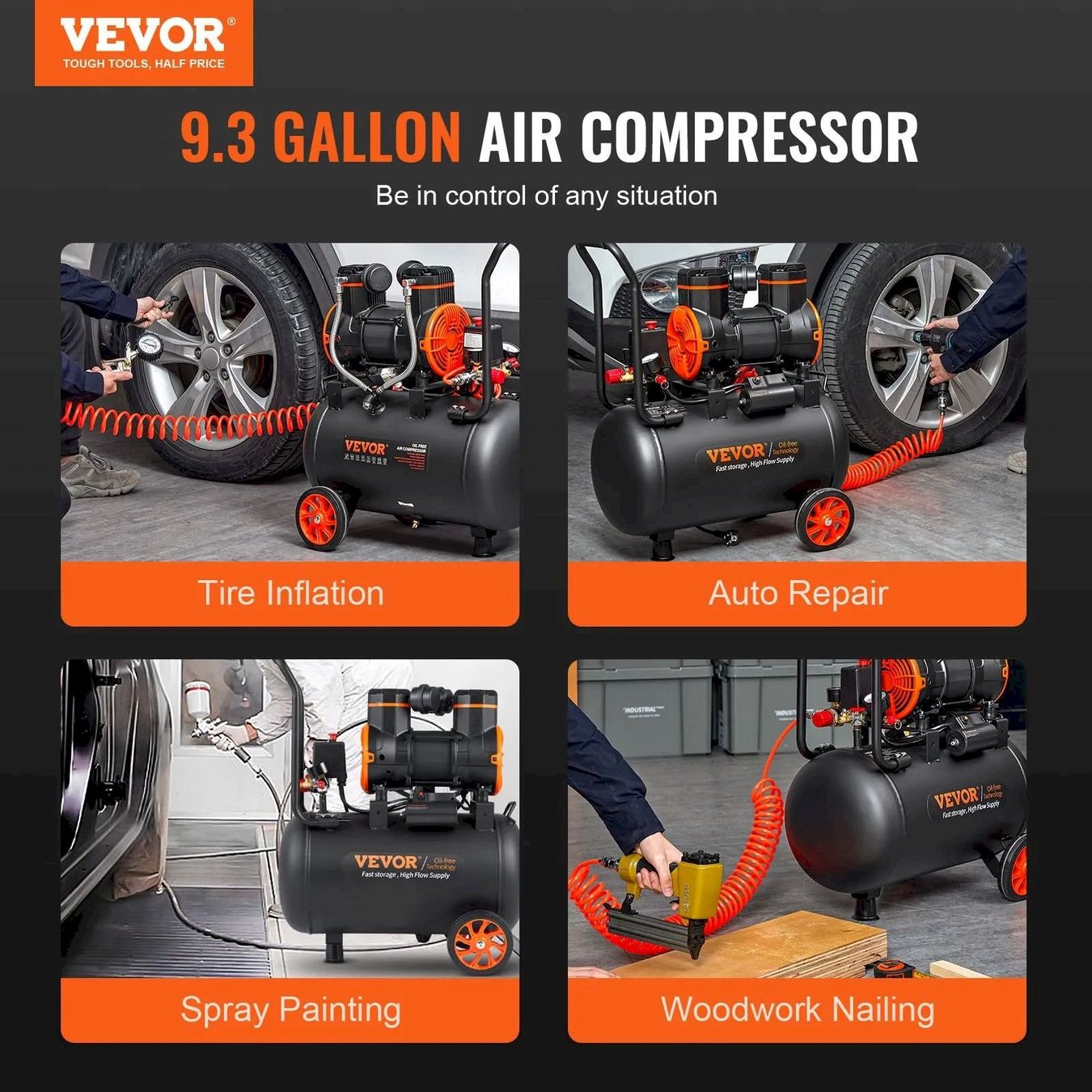 Compressori: VEVOR 2-1800F35 Flüsterkompressor 8bar – Nuovo e nell'imballaggio originale da Bottighofen venduto da zaap 5