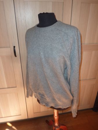 pull gris taille XL marque FAÇONNABLE 100% cashmere unisexe