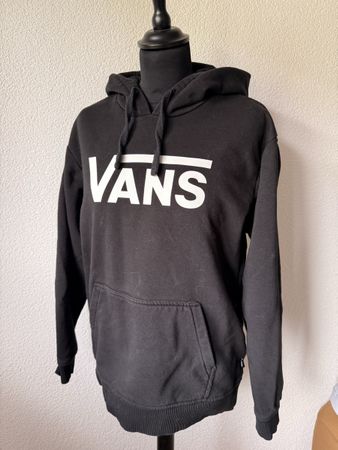 Pull Vans noir à capuche Taille M - parfait pour l'automne!