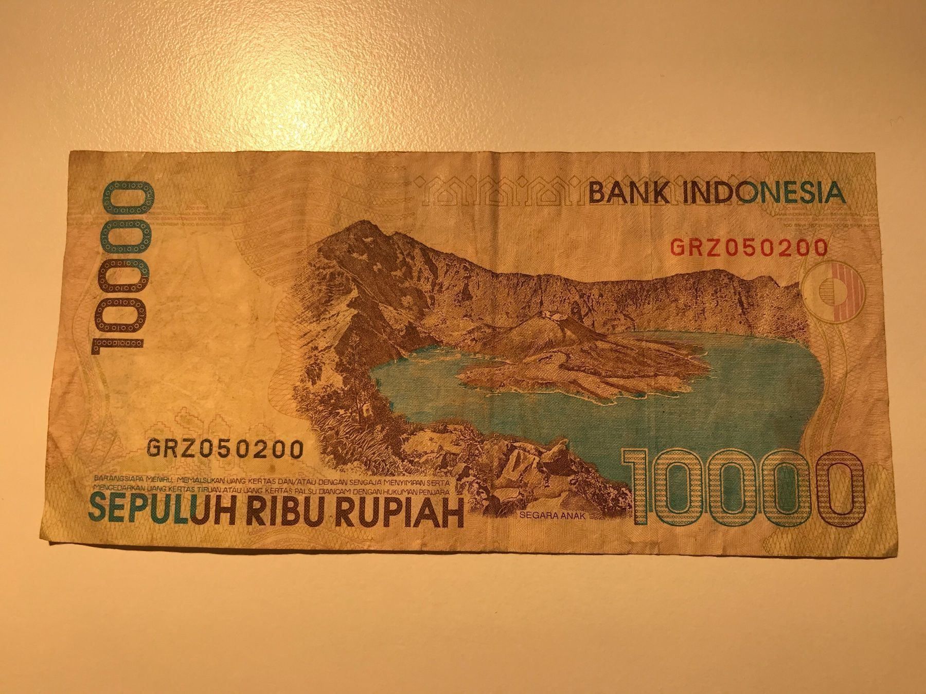 Banconote: Indonesien 10‘000 Rupiah 1998 – Usato da Algetshausen venduto da Carrhard 1