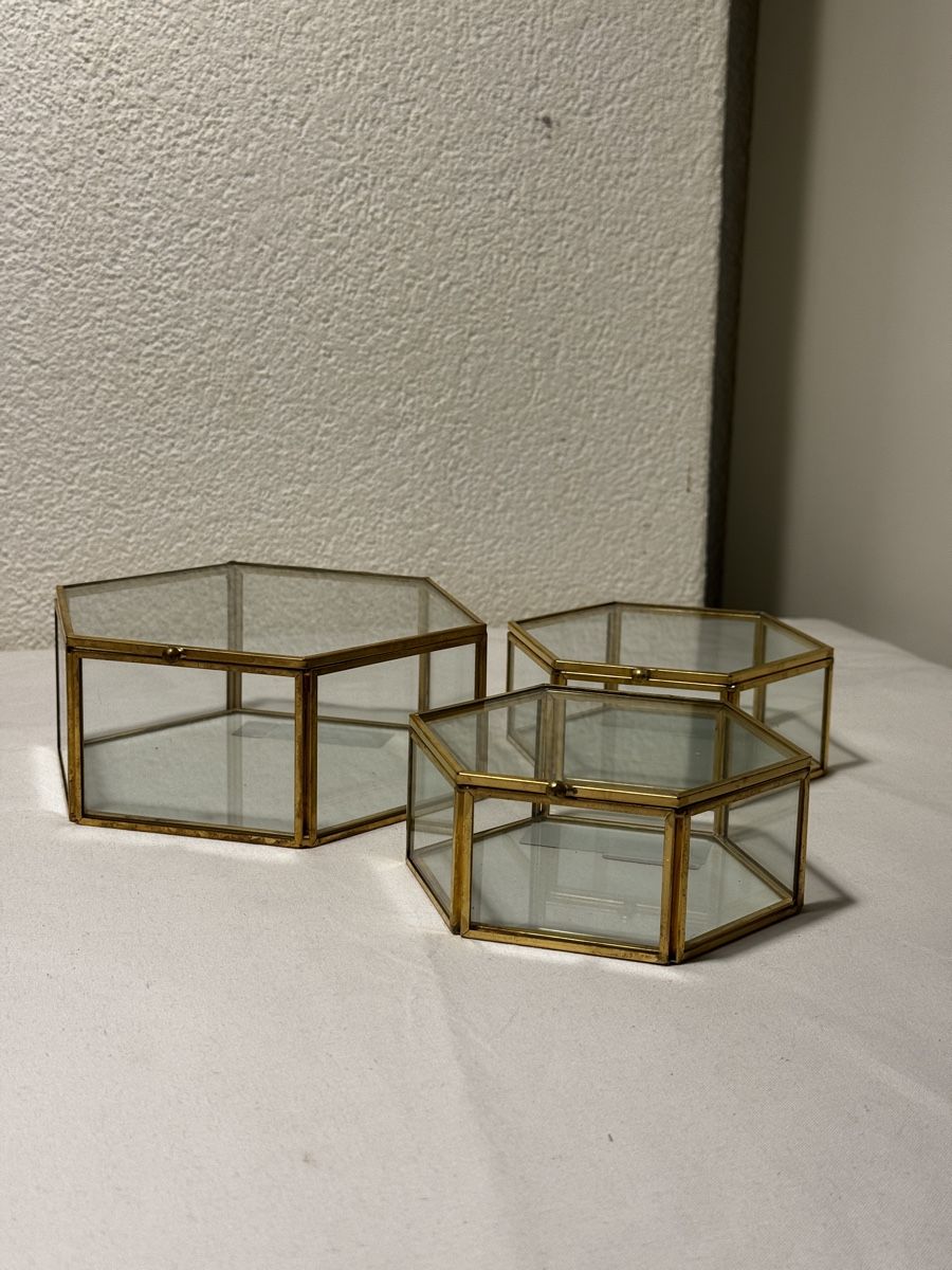 Portagioie: 12 Vintage Glasboxen/ Schmuckkästchen – Nuovo e nell'imballaggio originale da Stüsslingen venduto da leo_nzh6 1