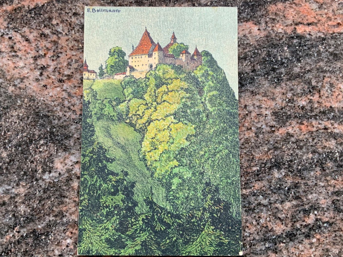 Cartes postales: Ansichtskarte von E. Bollmann, Schloss, ungelaufen – D'occasion à Vellerat par joromaur