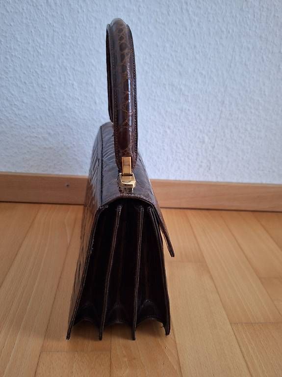 Borse da donna: Damen-Handtasche aus Krokodil-Leder – Nuovo (secondo la descrizione) da Urdorf venduto da Jeani_ 1