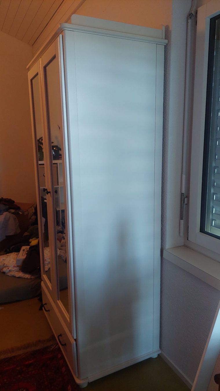 Ikea Armadi: IKEA Kleiderschrank mit Spiegeltüren weiss – Usato da Adligenswil venduto da giu_my2h 1