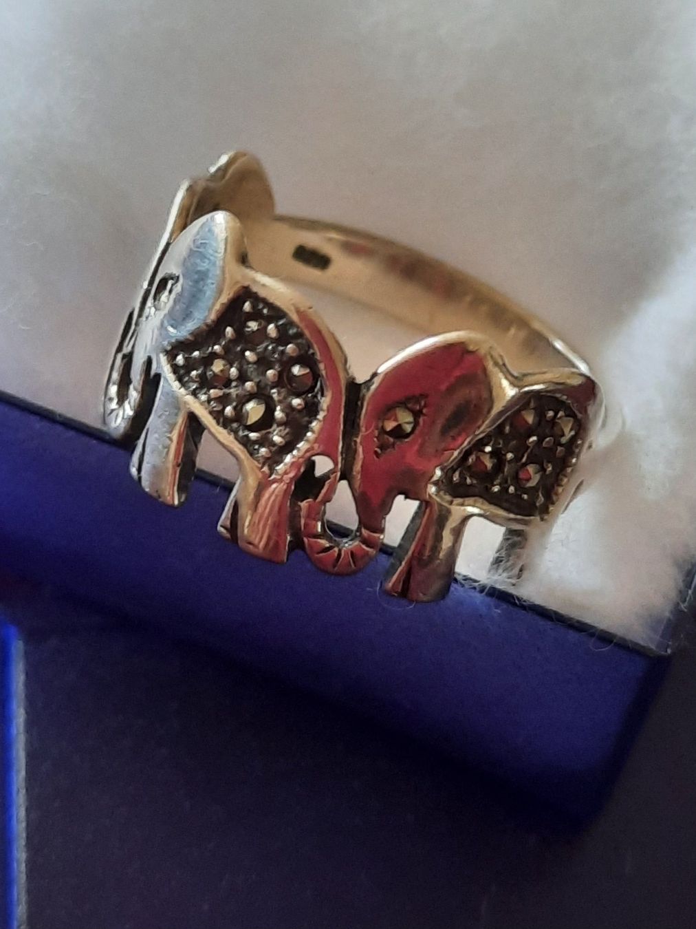 Ringe: Silberring / Elefanten mit Markasiten – Gebraucht aus Allschwil von saphira012 2