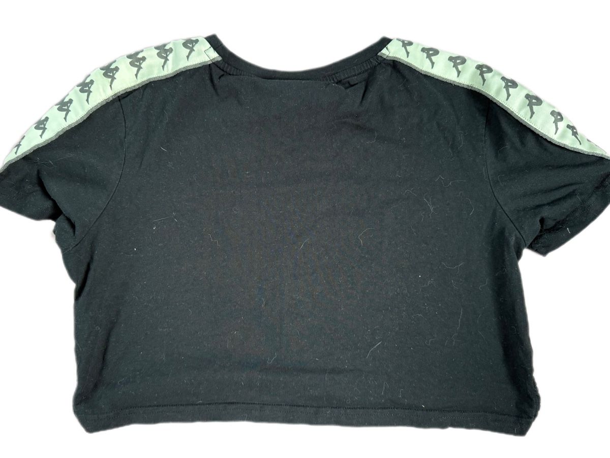 Kappa T-shirt: Kappa Crop Top Schwarz Gr. S – Usato da Frauenfeld venduto da barbaball 2
