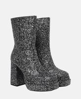 Neue Buffalo Stiefeletten Gr. 39 in Silber NP 140.00