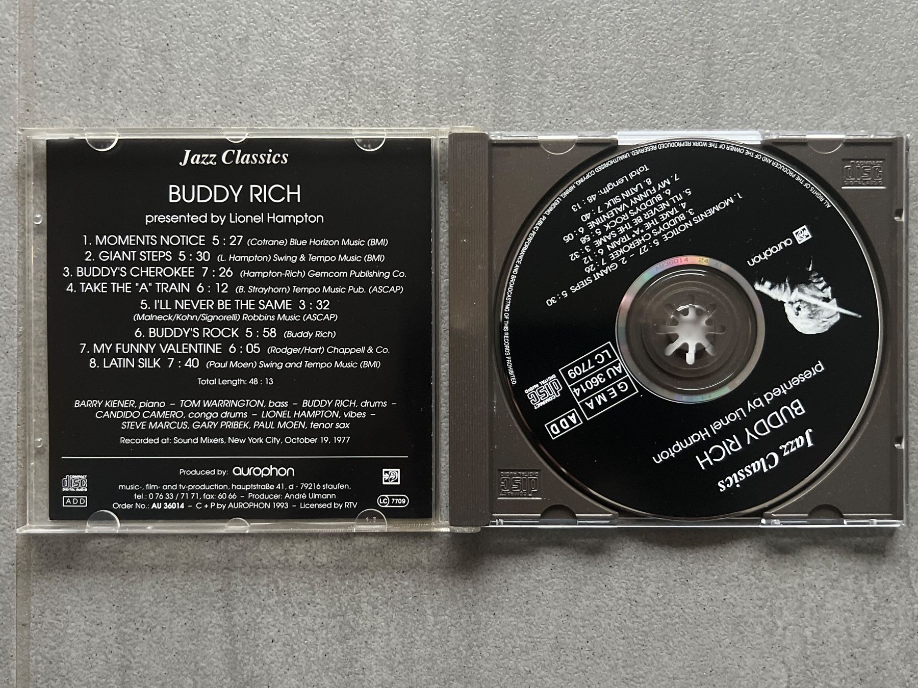 CD: CD BUDDY RICH JAZZ CLASSICS – Usato da Bouveret venduto da Feelgoodtrading 2