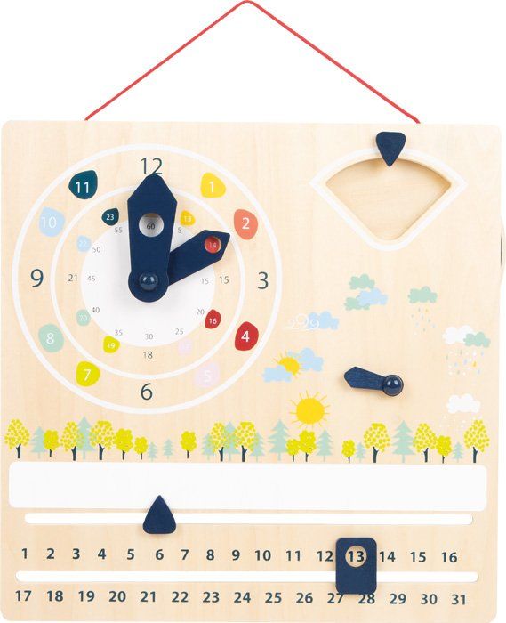 Giochi: Horloge éducative multilingue avec calendrier en bois  NEUF – Nuovo e nell'imballaggio originale da Meyrin venduto da ChiaraMania 2