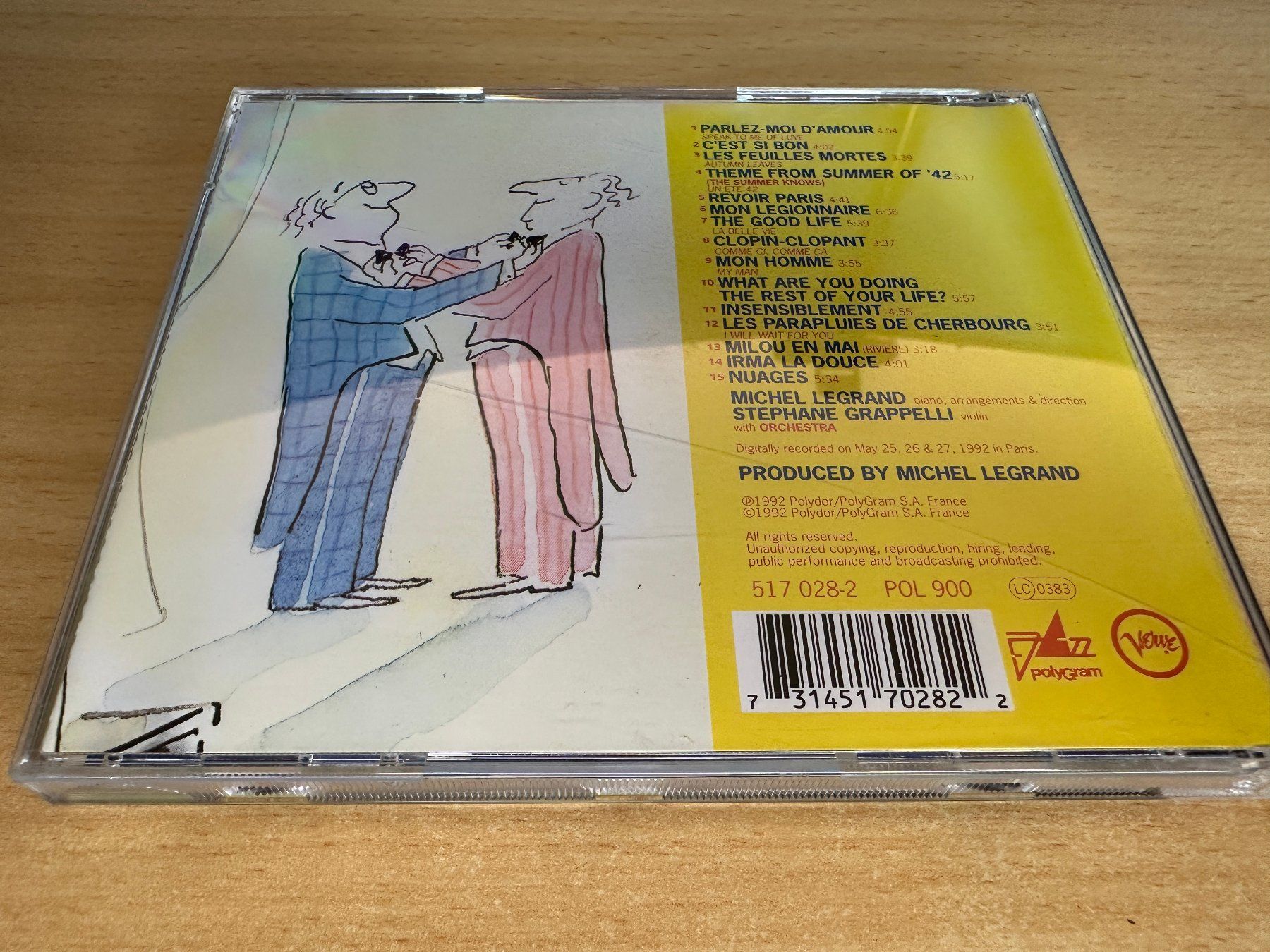 CD: Stéphane Grappelli, Michel Legrand – Legrand Grappelli – Usato da Rikon im Tösstal venduto da Alpenmutz 1