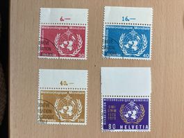 Schweiz Ämter 1973 Satz Meteorologie Emblem gestempelt