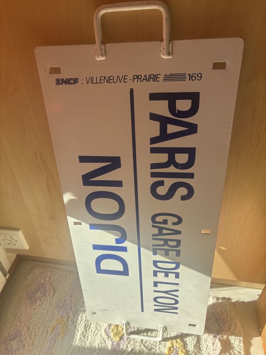 SNCF Schilder: Grande plaque de train – Gebraucht aus Orbe von car_8grw 3