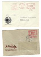 6 Belege mit Freistempel  kw