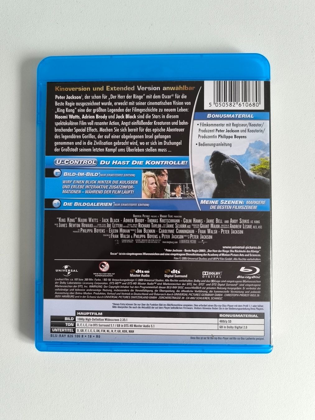 Tous les DVDs: Blu-ray / King Kong - Extended edition – D'occasion à Muttenz par hak_dsk9 1
