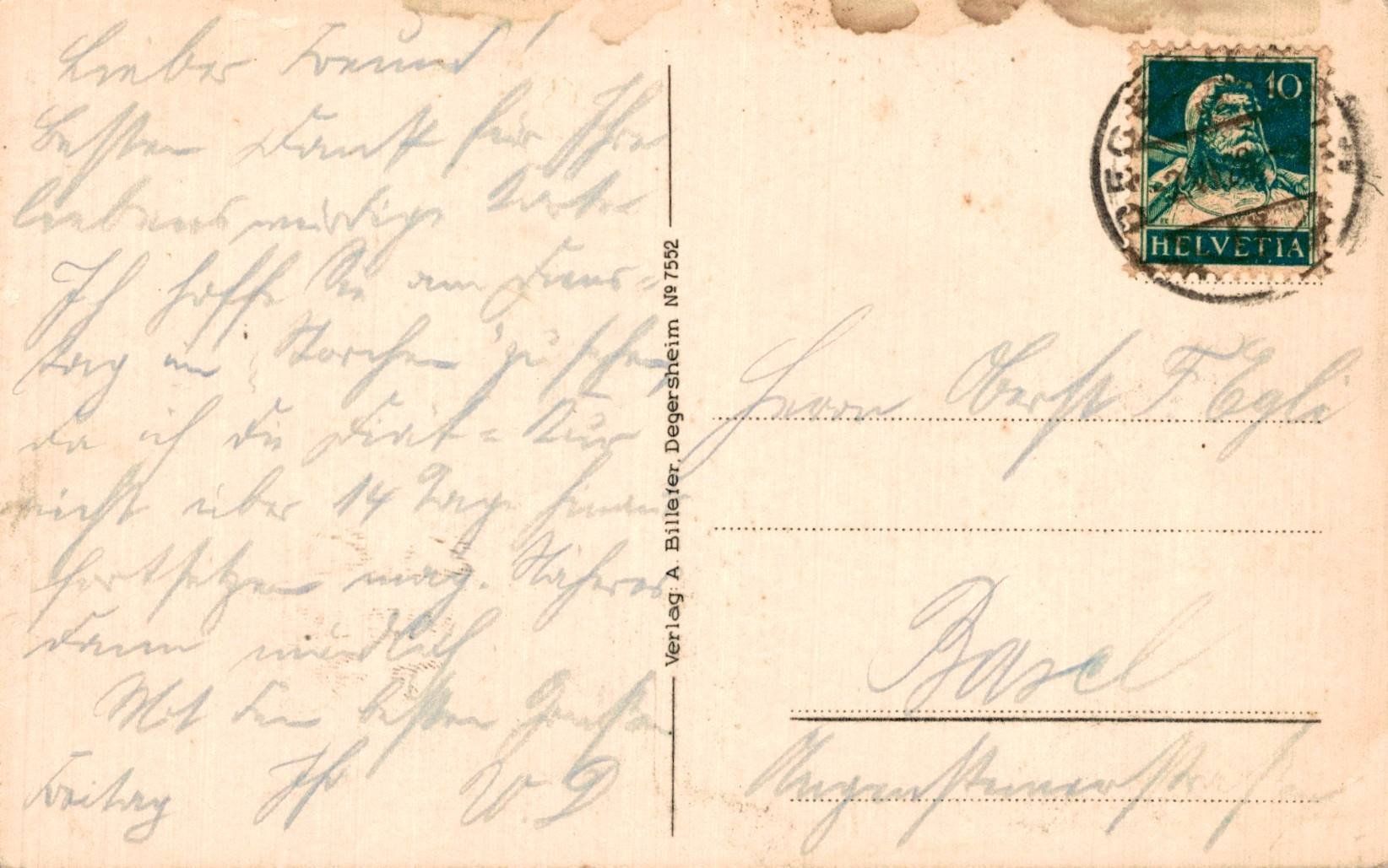 Cartoline postali: Alte Ansichtskarte Degersheim Badanstalt, 1928. – Usato da Luzern venduto da Kartenansicht 1