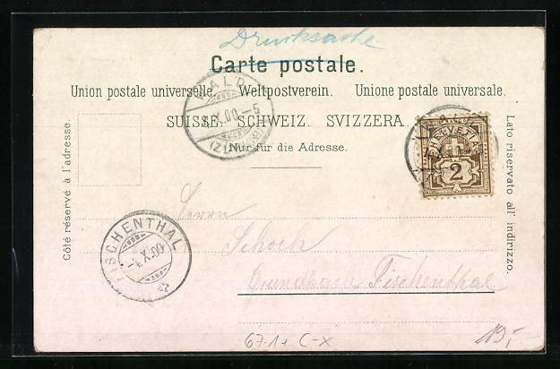 Cartoline postali: Wald, Kantonale landwirtschaftliche Auss – Usato da Berlin venduto da bartko-reher 1