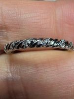 Bague argent avec diamants de moissanite certifiés GRA