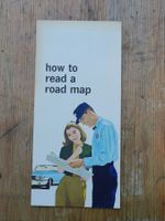 Litho Prospekt / how to read a road map - mit Werbung Gulf