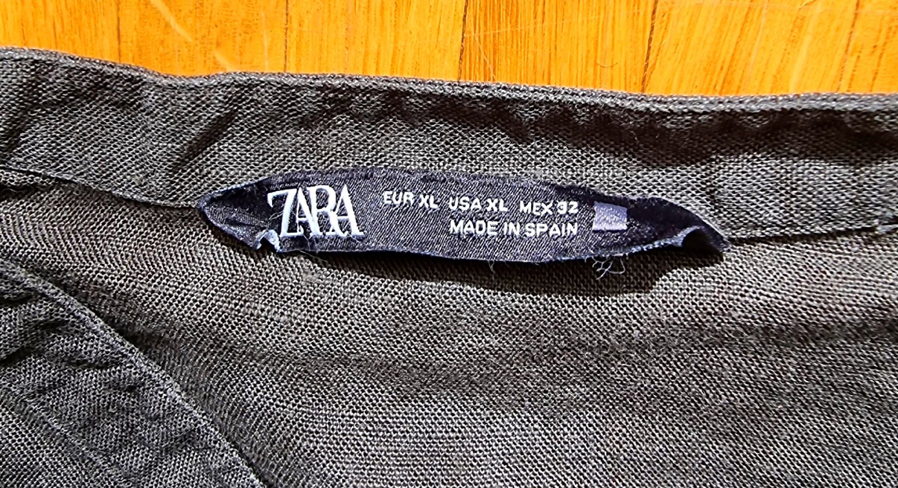 Zara Camicette: Chemisier Lin Zara vert olive – Usato da Veyrier venduto da Leilazizou 4