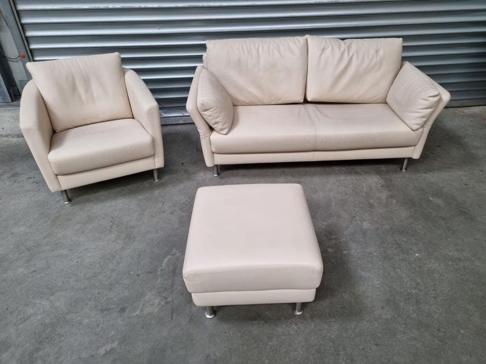 Designersofa Intertime Sofa mit Sessel Leder Sofagarnitur | Kaufen auf ...