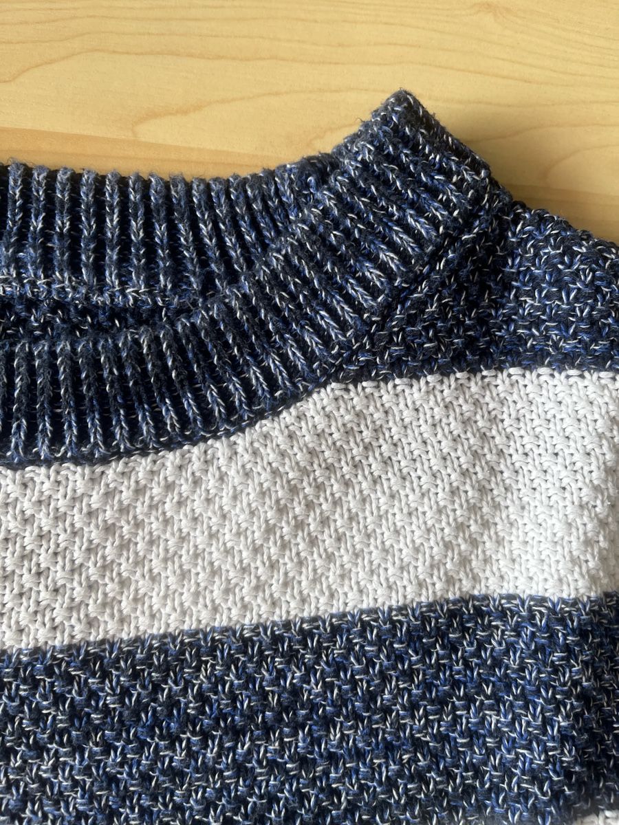 Maglioni & Felpe: BABISTA Strickpullover Gr. 48, blau-weiss gestreift Top! – Usato da Zug venduto da Nickwalks999