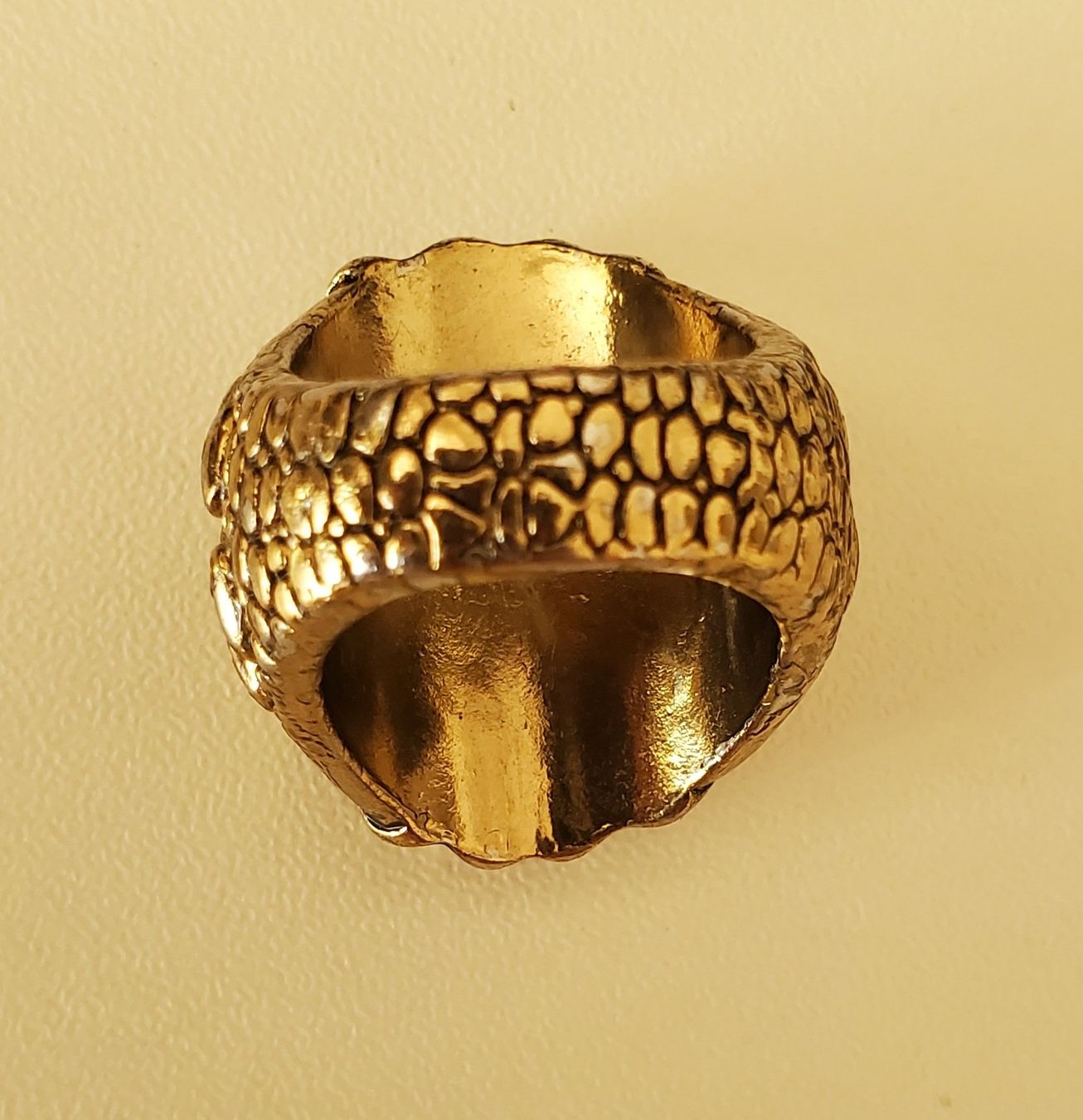 Ringe: Statement Ring Gold mit Krokodil-Optik Gr. 53-54 - Hingucker – Gebraucht aus Zürich von BornInQueensland 3