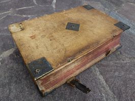 Alte 1000 Seitige Bibel, heillige Schrift Jahr 1753/54