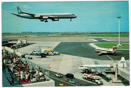 Schiphol Amsterdam, KLM, SCANDINAVIAN, gelaufen 1971