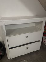 Kommode Weiss 2 Schubladen mit Fach guter Zustand