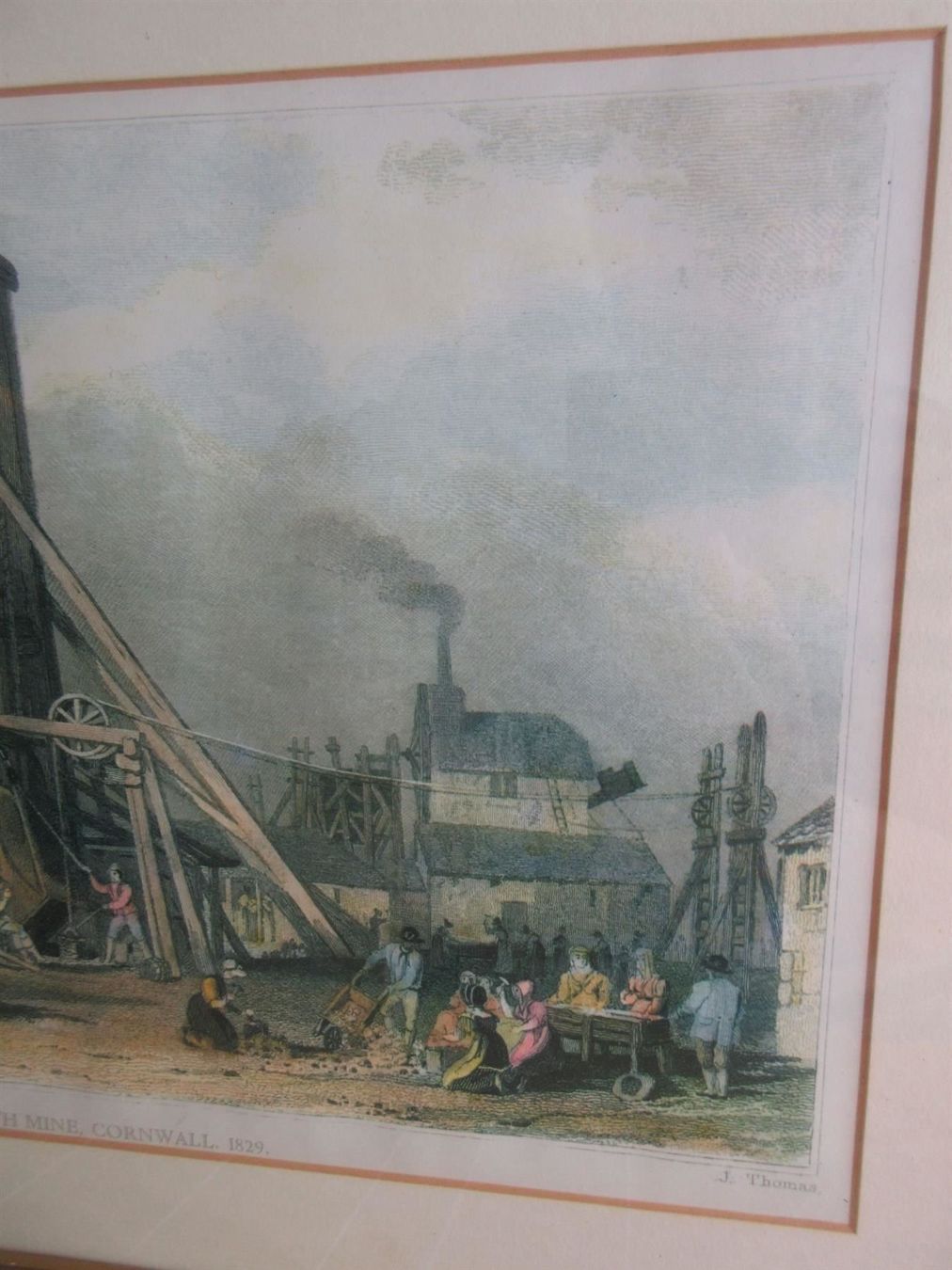 Incisioni: Dolcoath Mine Cornwall 1829 – Usato da Binningen venduto da mondoantico 3