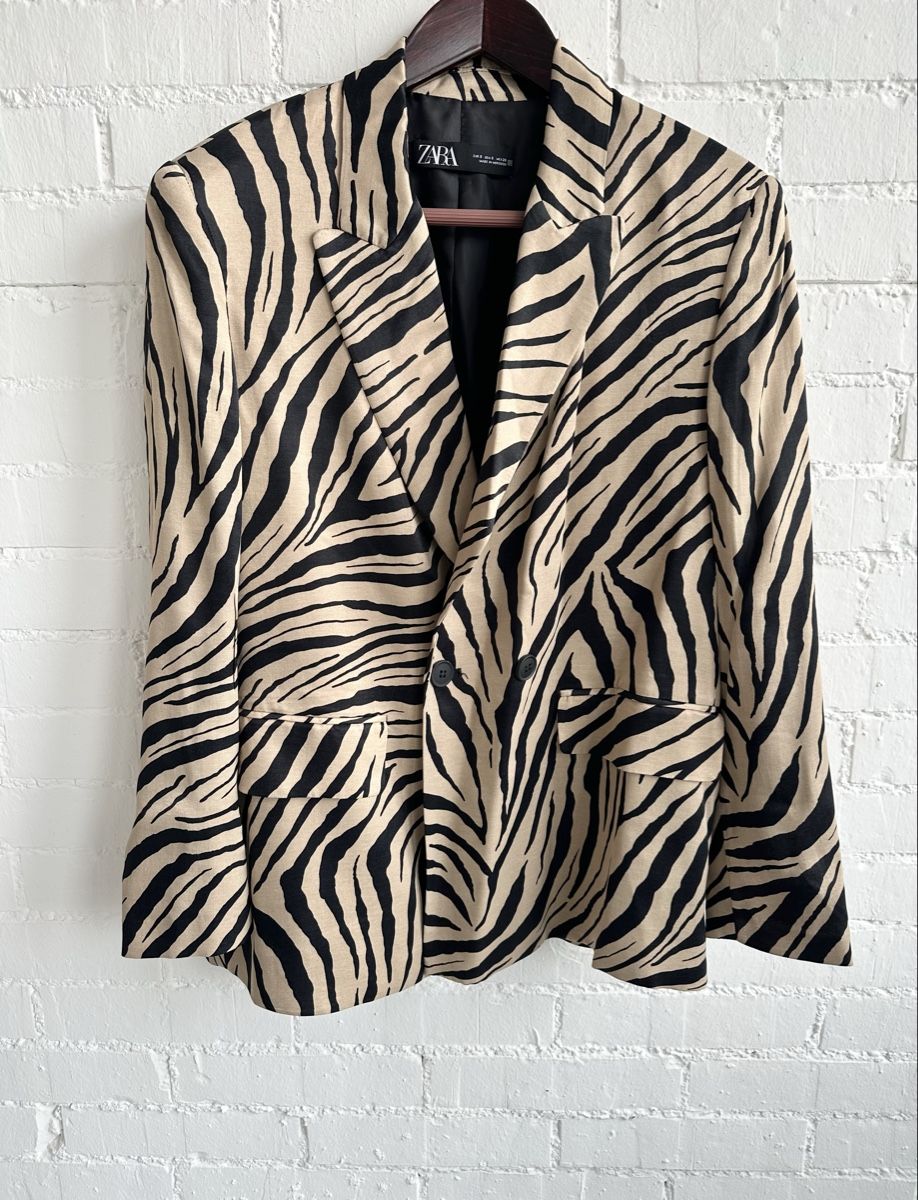 Zara Giacche: Blazer im Zebramuster von Zara / Gr. S – Usato da Bern venduto da Fraeuleinhonig
