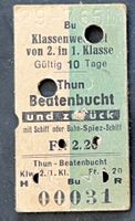 Klassenwechsel Thun Beatenbucht Schiff oder Bahn 1965
