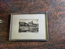 Solothurn Originale Kupferradierung Signiert