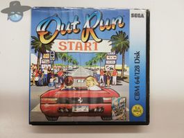 Out Run - Commodore 64 / 128 - orig Hülle + Sound Track Tape