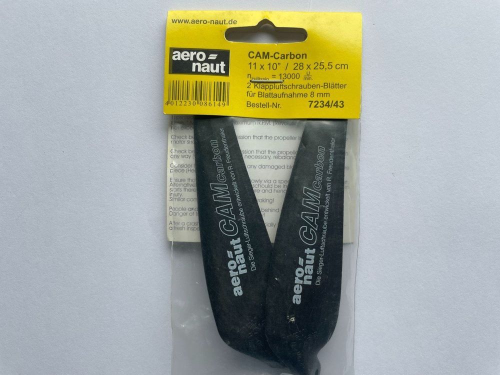 GM Propellers Klappluftschraube 18x10 Carbon Schwar Produktbild-Vorschau 6