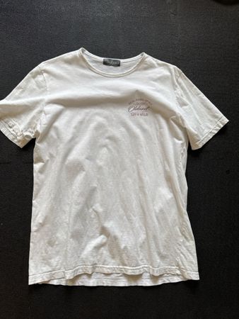 Oldwest T-Shirt Herren/Unisex Gr. M – Cowboy Print – weiss