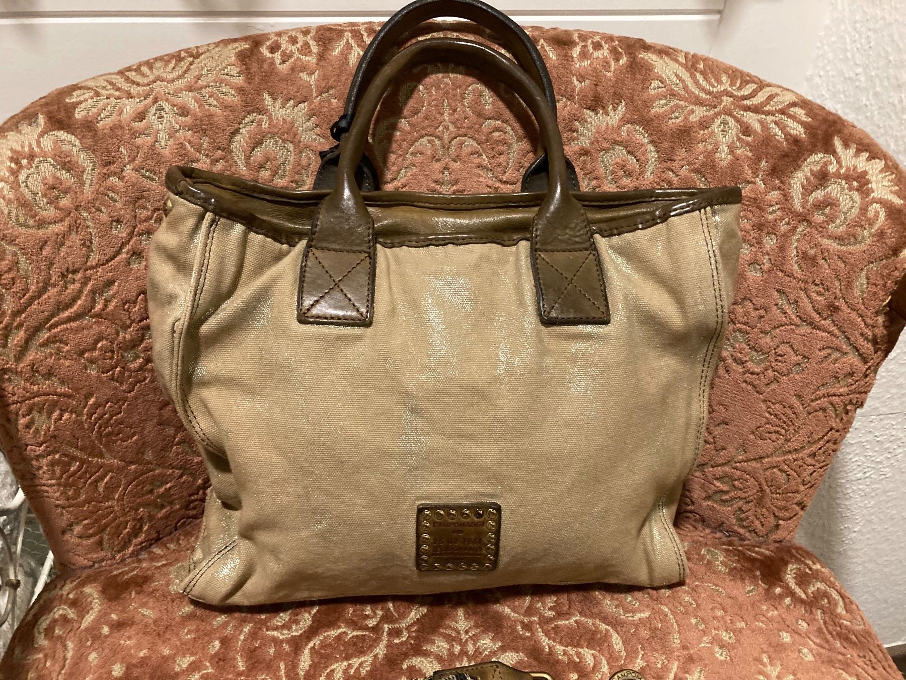 Borse da donna: Campomaggi Tasche Textil mit Leder - wunderschön! – Nuovo (secondo la descrizione) da Bottmingen venduto da Laternenlicht 3