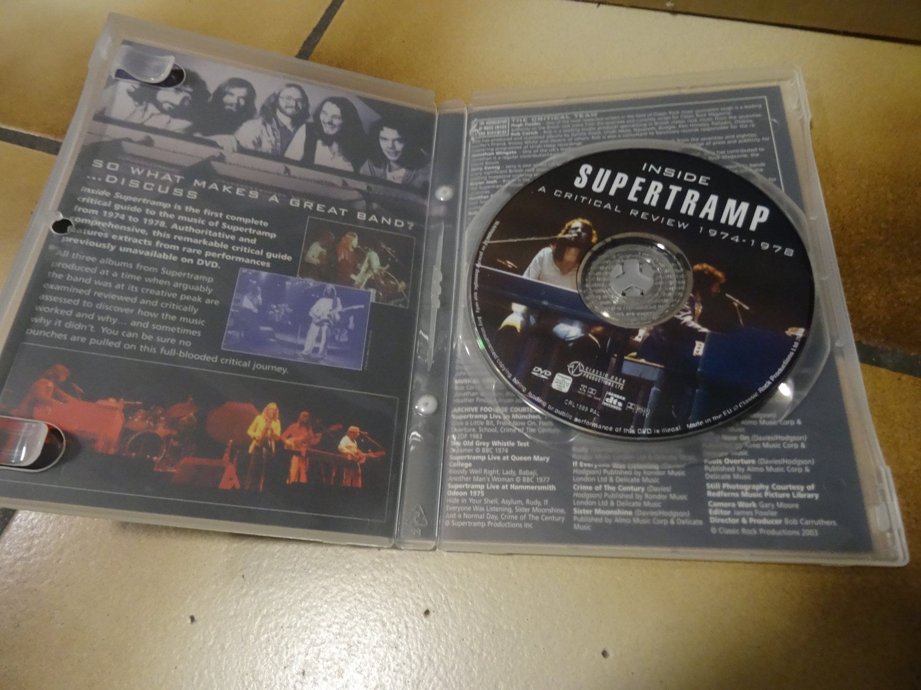 Tous les DVDs: DVD Inside Supertramp 1974-1978 – D'occasion à Olten par Disc-Ausverkauf 1