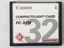 Canon Compact Flash 32MB Memory Vintage Digitalkamera