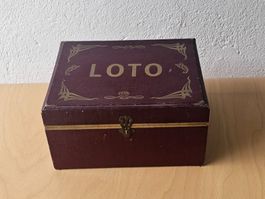 Franz. Lottospiel von GB NK Atlas Paris Box komplett Vintage