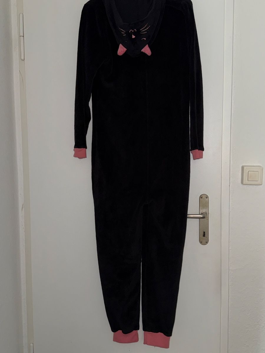 Negligees & Pigiami: Schwarz/Pink Katzen-Kuscheloverall – Nuovo (secondo la descrizione) da Schlieren venduto da kle_dis 2