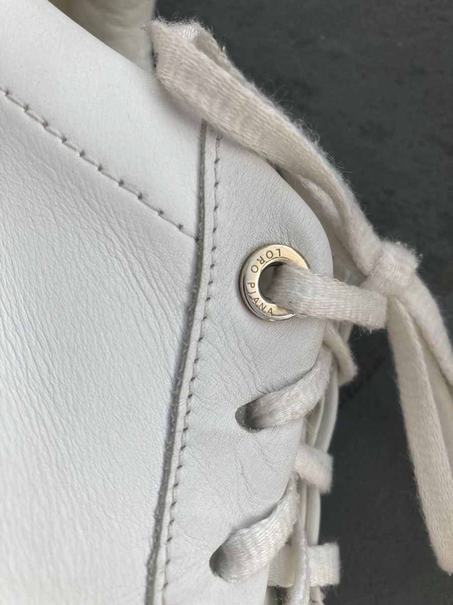 Loro Piana Damenschuhe: Loro Piana Leder Sneaker, weiss, Gr. 40 – Gebraucht aus Zürich von elegantissima2 2