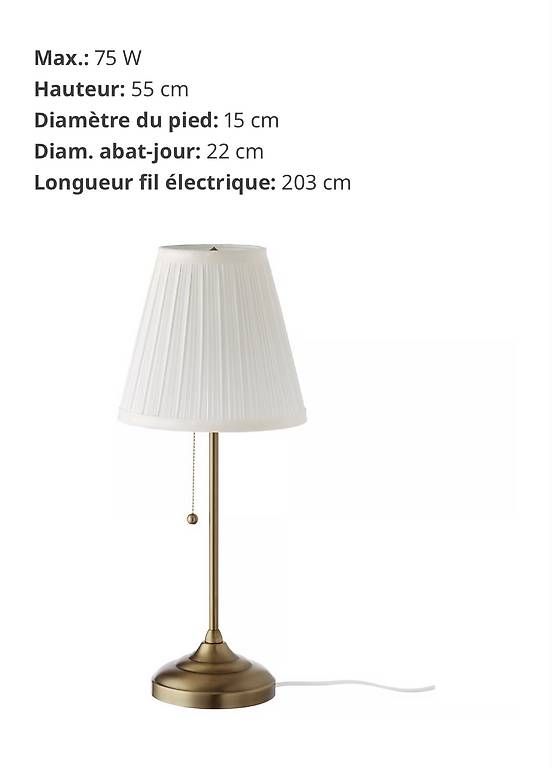 Ikea Lampade: Lampe de table IKEA – Usato da Satigny venduto da Pauline_1987 3
