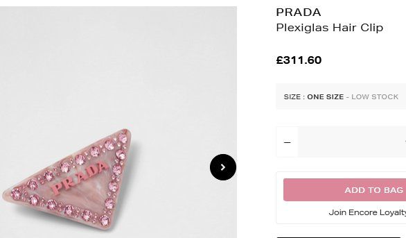 Prada Accessori per capelli: Haarklammer Prada Pince à cheveux – Usato da Collonges venduto da Allegree 6