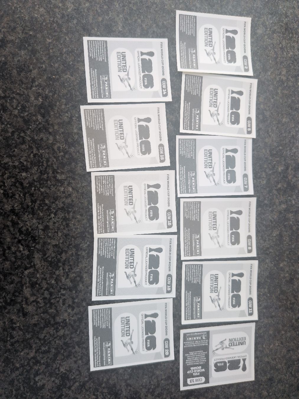 Panini Sammelbilder & Trading cards: 10 Cuaraçao Panini  – Neu (gemäss Beschreibung) aus Dittingen von uke4243