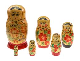 6 -teilige russische Matrjoschka - Babuschka (00175)