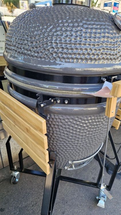 JOMO Keramik-Holzkohlegrill 61 Cm - Für 8-10 Personen, Mit Thermometer