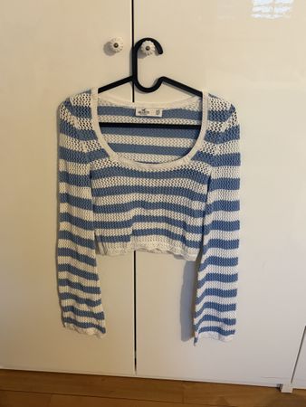 Hollister Pullover gestreift weiss blau Grösse XS neuwertig