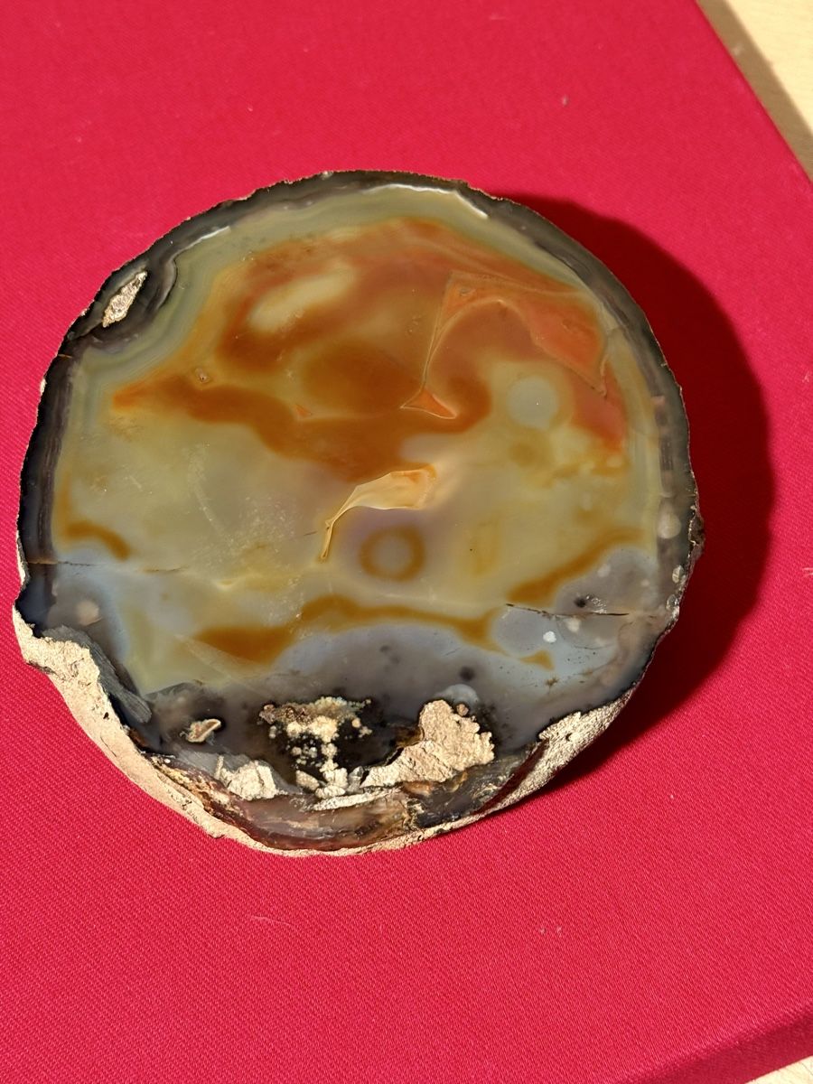 Portacenere: Agate Bowl/Asthray - Natural Stone Beautiful  – Usato da Lausanne venduto da artnouveau04 4