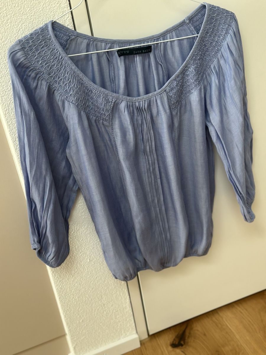 Zara Camicette: Zara Basic Damen Bluse, hellblau, Gr. M, Top Zustand! – Usato da Rothenburg venduto da wer_g9fd 1